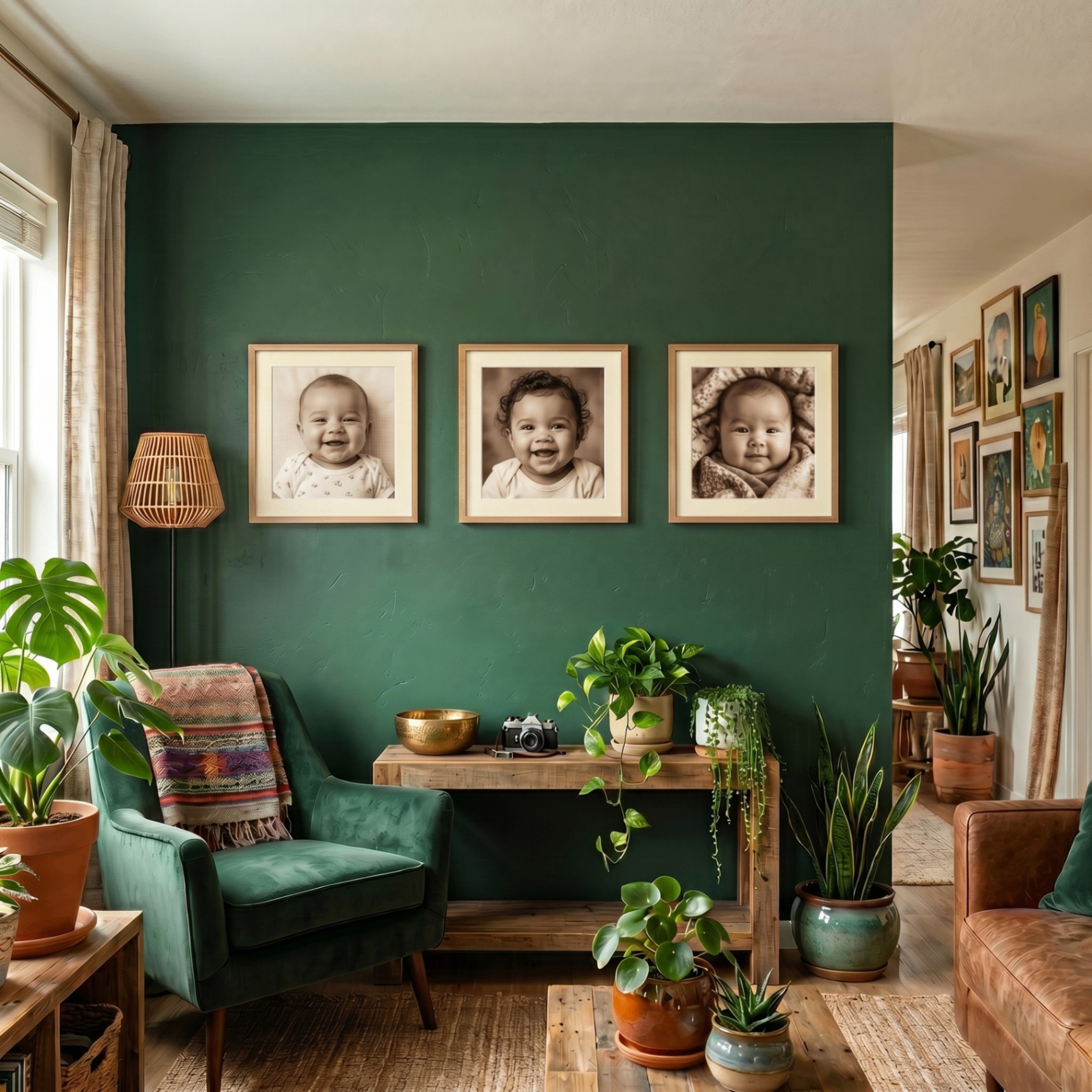 Family portraits · at home